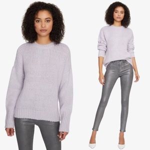 Telluride pullover sweater in Lilac Snow